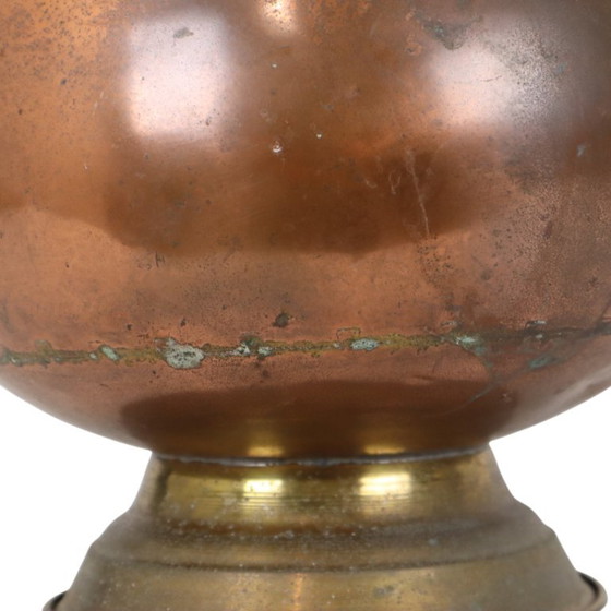 Oude Koperen Helmvormige Kolenkit – Plantenbak, Ceramic, Copper (photo 9 of 14)