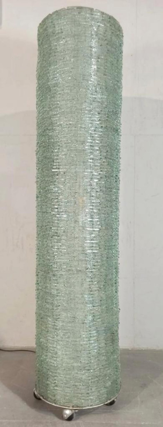 Image 1 of lampadaire vintage en verre