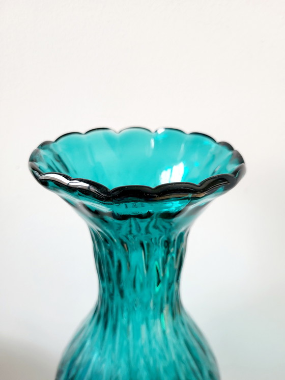 Image 1 of Midcentury Italian Design Glasvase Empoli, Italien aus den 1960er Jahren