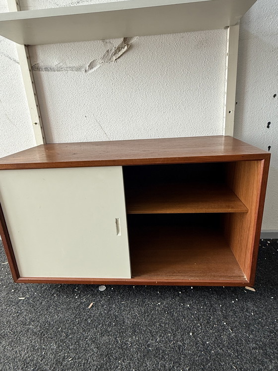 Image 1 of vintage Poul Cadovius Royal System wandsysteem uit de jaren 60, 