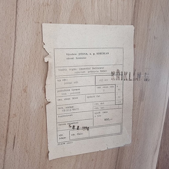 Image 1 of Tavolo da pranzo vintage in frassino, anni '70