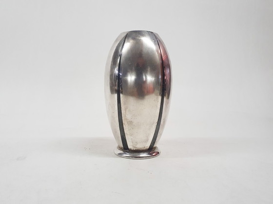 Image 1 of Silver plated vase by WMF Ikora, Germany 1920's