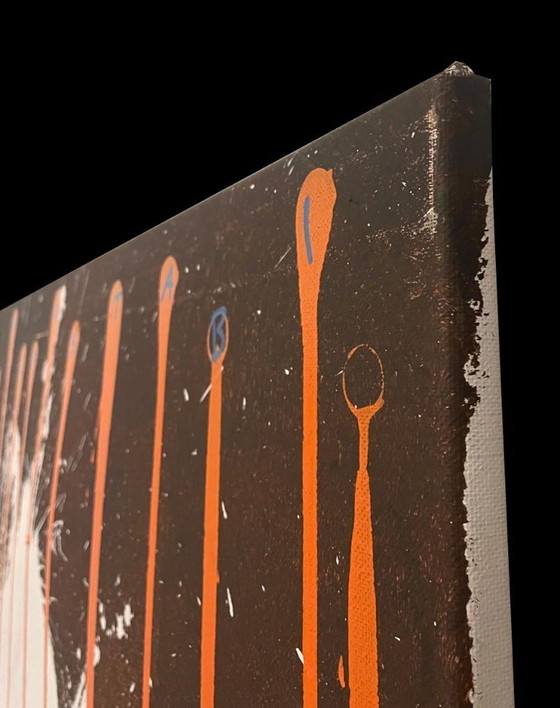 Image 1 of Kostabi, Paul - Worth Melting For - Acrylic, mixed media/canvas - Hand-signed