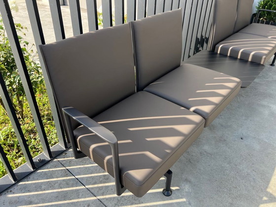Image 1 of Vitra soft wait lederen bank 