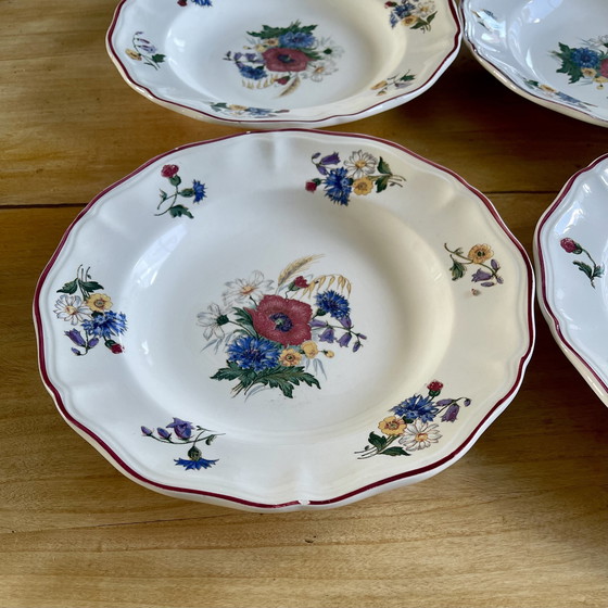 Image 1 of Set of 6 Sarreguemines plates