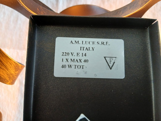 Wall light - A.M.LUCE S.R.L. Italy – 1980’s Vintage – Metal (photo 6 of 7)