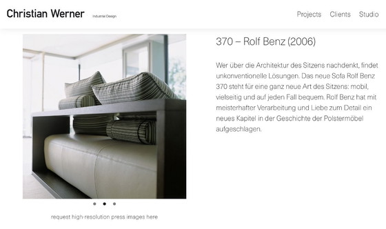 Image 1 of Divano Rolf Benz 370