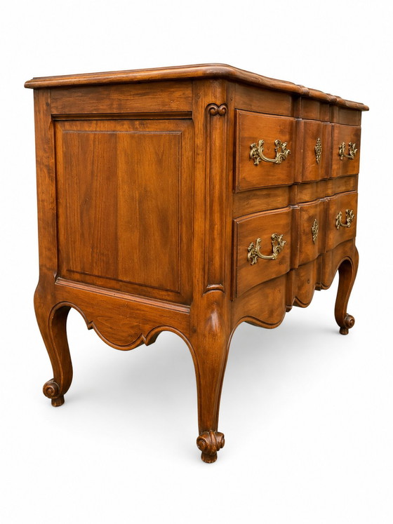 Louis XV Period Commode with Crossbow – Chest of drawers, Wood (photo 6 of 9)