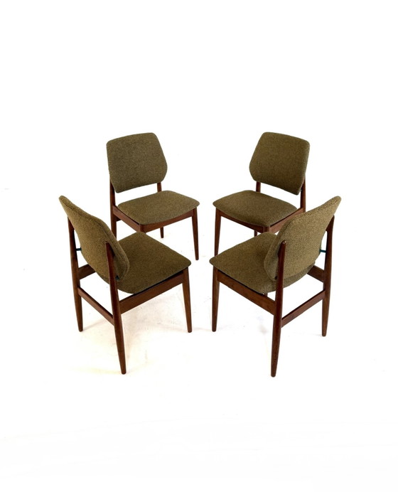 Image 1 of 4x restaurierte Teak-Esszimmerstühle, Casala ‘60