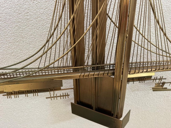 Scultura da parete Curtis Jere Brooklyn Bridge – Decorazioni murali, Metallo, Ottone (photo 23 of 27)