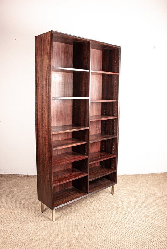 Image 1 of Gran estantería alta danesa en palisandro de Erik Brouer para Mobelfabrik de Brouer.