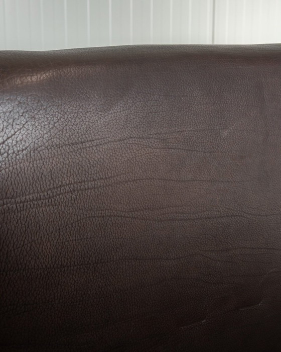 Image 1 of Canapé deux places vintage DS-47 de De Sede, canapé en cuir à encolure épaisse, assise extensible, années 1970