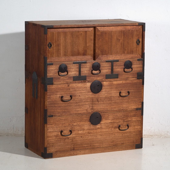Tansu giapponese antico - Periodo Showa (c.1927) #55 – Cassettiere, Iron (photo 10 of 40)