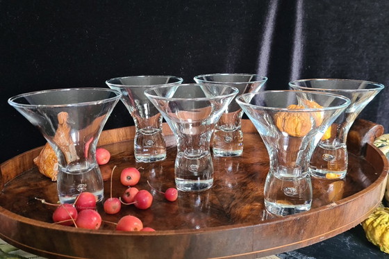 Image 1 of Set (6) Durobor Belgium Cancun Dessert Eis Cocktail Gläser