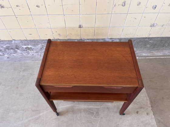 Tavolino scandinavo vintage in teak – Tavolini, Wood, Wicker (photo 3 of 6)