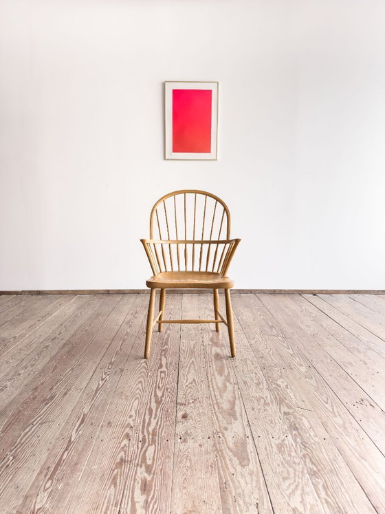 Image 1 of Fauteuil CH 18A en Chêne par Frits Henningsen pour Carl Hansen