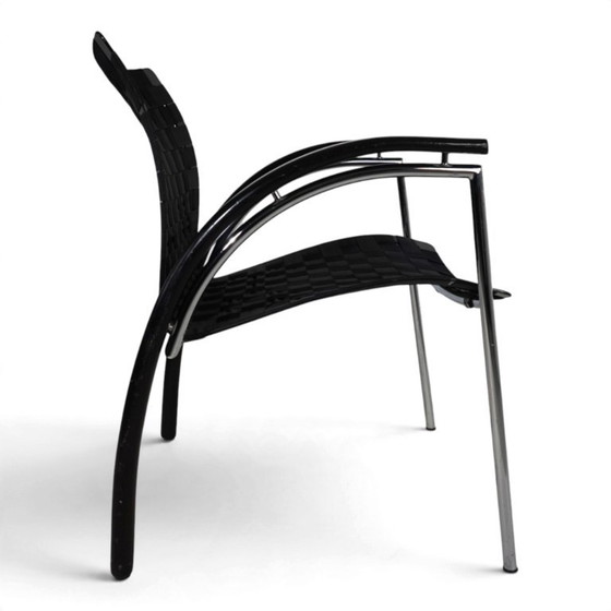 Poltrona lounge Thonet di Peter Maly, 1980 – Poltrone, Cromo, Legno, Vintage (photo 5 of 16)