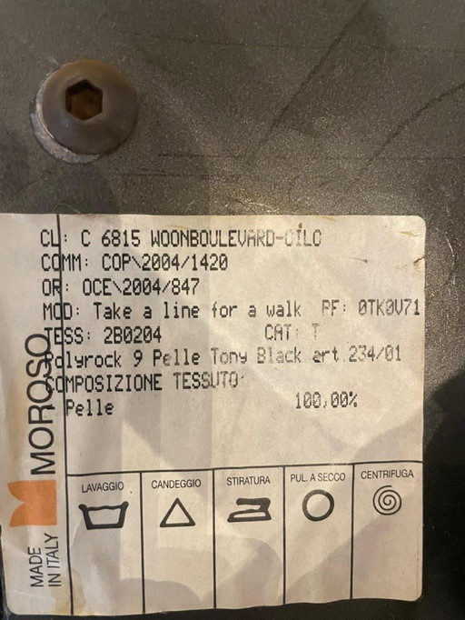 Moroso Chair Take a Line for a Walk (Footstool Gratis)