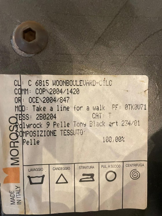 Image 1 of Moroso Chair Take a Line for a Walk (Footstool Gratis)