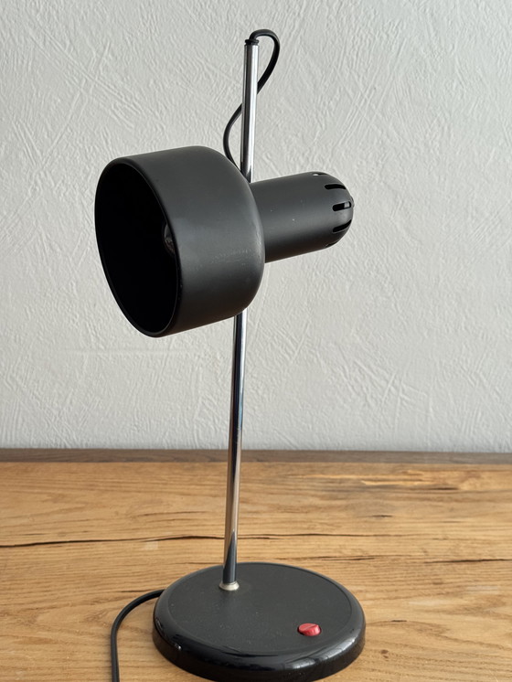 Image 1 of Vintage HEMA table lamp 1970s/1980s black metal