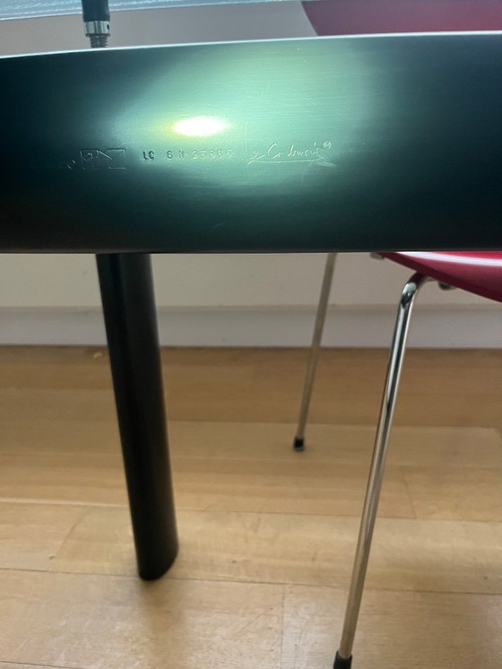 Image 1 of Le Corbusier LC6 Esstisch - Cassina, Milchglas, signiert/nummeriert