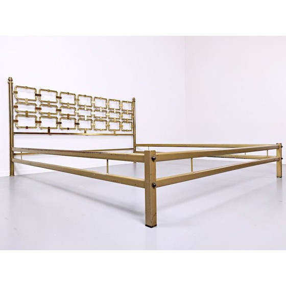 Image 1 of Vintage Brass Bed by Luciano Frigerio, 1970s