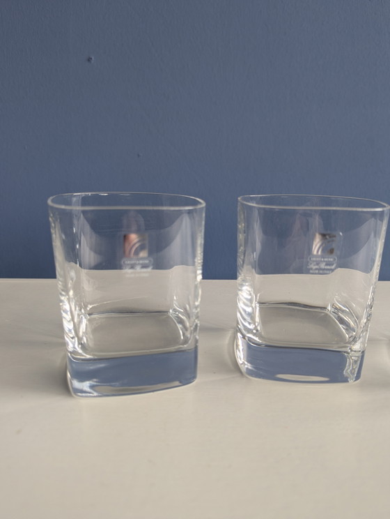 Image 1 of 3x vintage Italiaanse whiskey glazen 