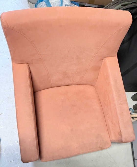 Two Leolux Dolcinea Armchairs. (Used), Textile, Orange (photo 4 of 5)