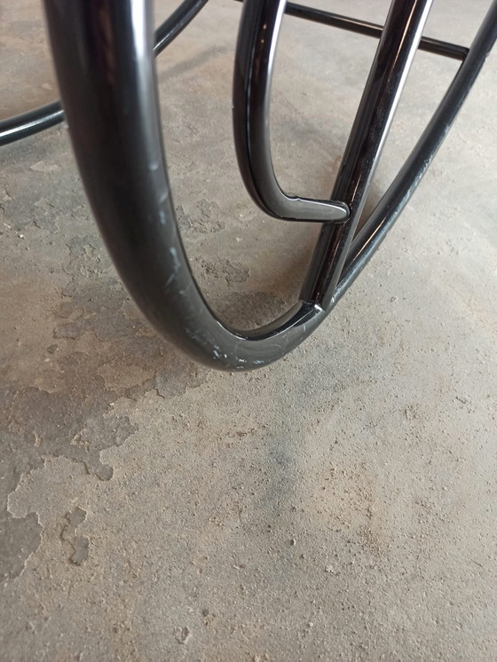Fauteuil à bascule en métal postmoderne – Rocking chairs, Textile, Metal (photo 15 of 15)