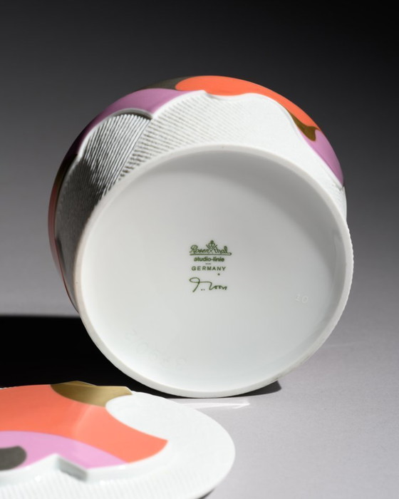 Image 1 of Rosenthal Studio-Line Box & Plate by Johan van Loon Sculptural Postmodern Set