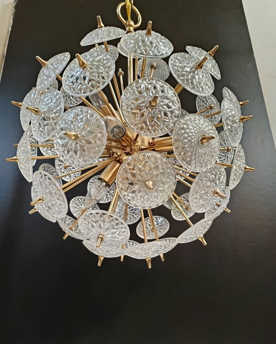 Image 1 of Vintage Sputnik snowball pendant lamp - Val Saint Lambert