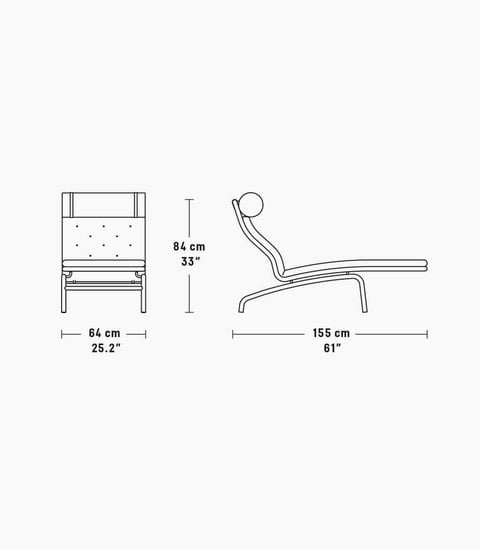 Image 1 of Chaise longue in stile danese moderno di metà secolo di Erik Jorgenson