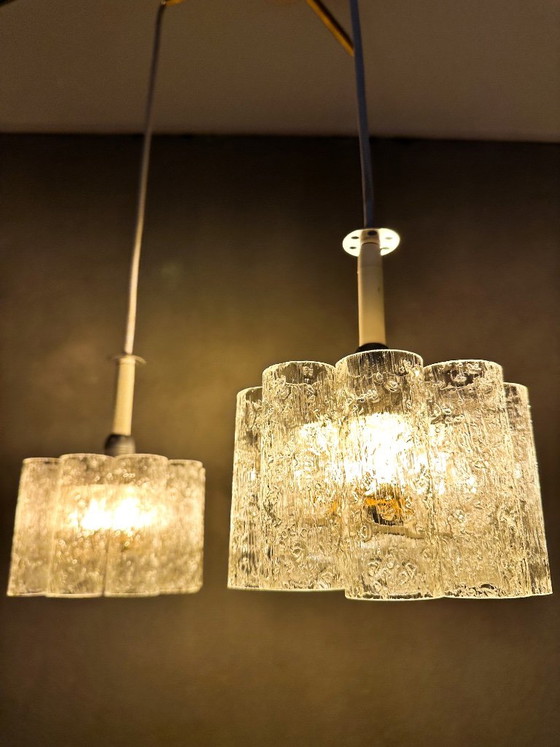 Vintage Doria Cascade Lamp – Hanglampen, Glass, Metal (photo 8 of 12)