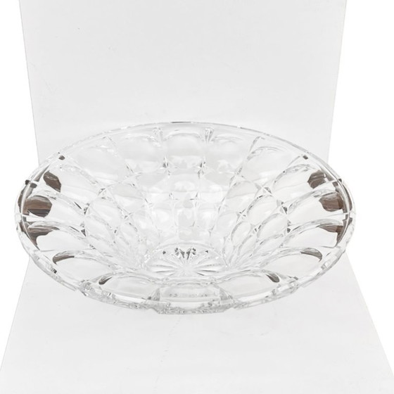 Image 1 of Bohême | Coupe en cristal lenticulaire | Tchécoslovaquie | Années 1970-1980 | Verre au plomb