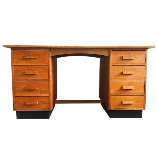 Vintage Amsterdam School desk Art Deco 1930s