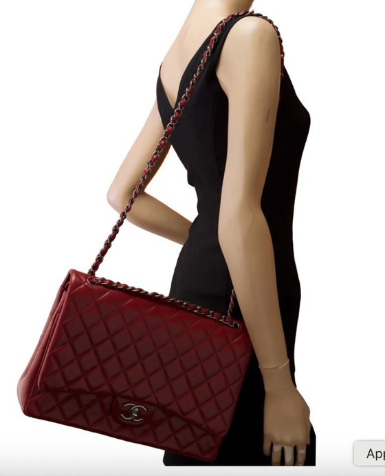 Image 1 of Sac CHANEL Timeless/Classique en Cuir Rouge - 103495