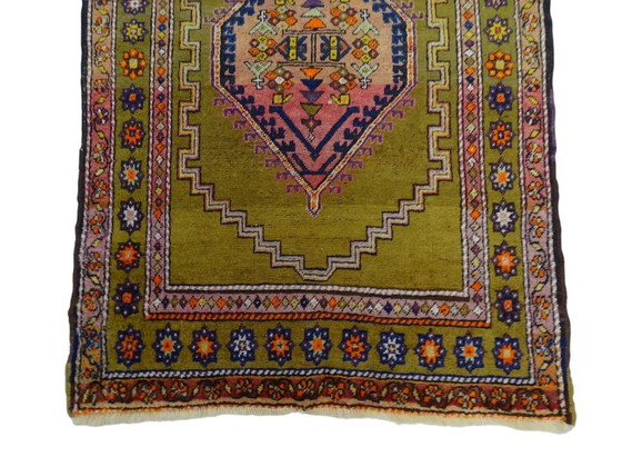 Image 1 of Semi-antique Kazak runner - 375 x 113 - Hand-knotted