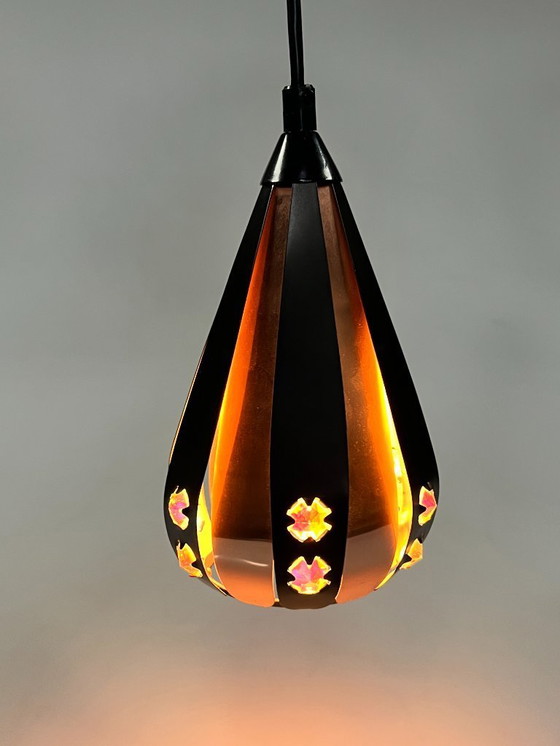 Image 1 of intage Druppel Hanglampje, Werner Schou, 1960's Denemarken