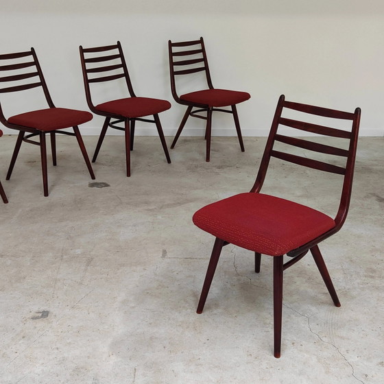 Set of 6 Jitona Sobeslav chairs, Czechoslovakia 1960 – Dining chairs, Mid Century Modern (photo 14 of 21)