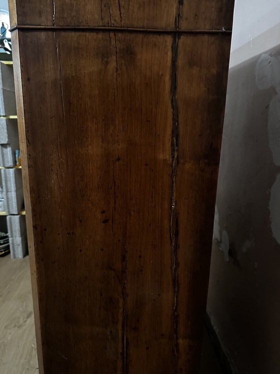 Image 1 of Scrivania Luigi Filippo in noce e radica di noce - XIX secolo