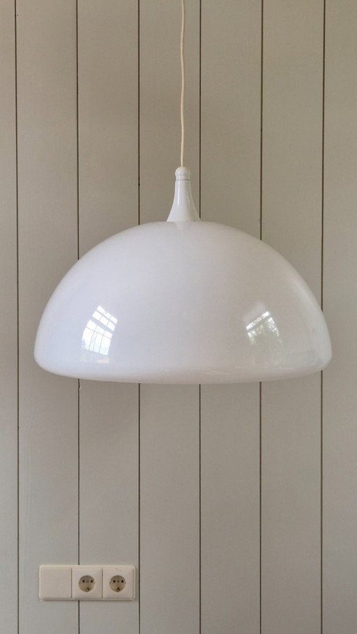 Suspension vintage Martinelli Luce modèle 1800 XL style futuriste