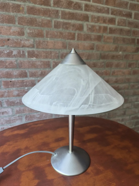 Image 1 of Vintage glass table lamp