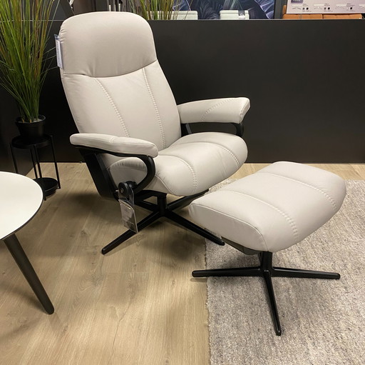 Stressless Consul relaxfauteuil met hocker M