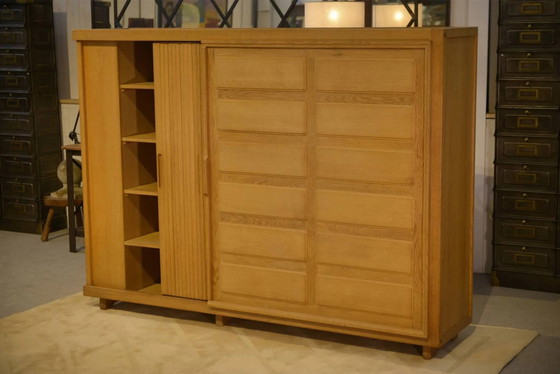Armadio in rovere di Guillerme and Chambron anni '50 – Guillerme & Chambron, Mid Century Modern (photo 7 of 14)