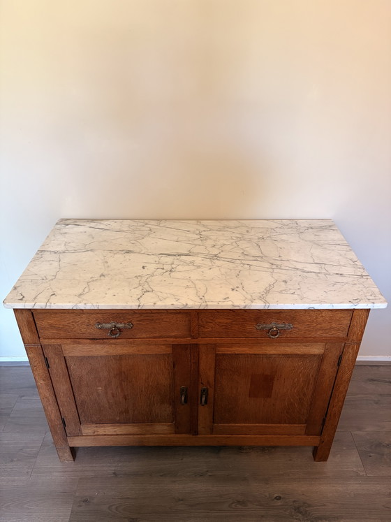 Image 1 of Vintage marble chest of drawers
