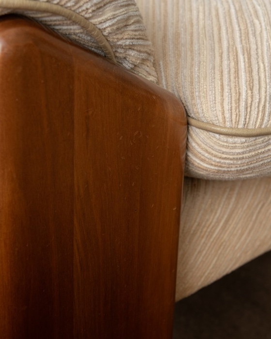 Sapporo Two-Seater Sofa by Mario Marenco for Mobil Girgi, 1970s – 2 seaters, Textile, Wood (photo 16 of 21)