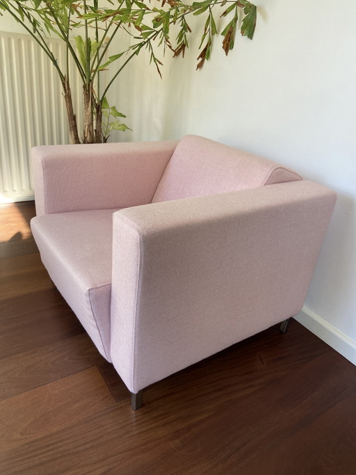 Pink cube armchair