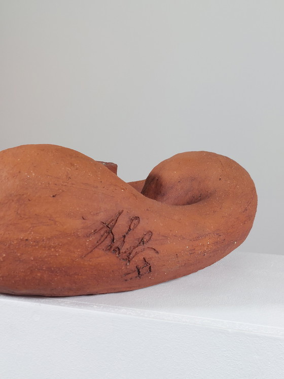 Image 1 of Sculptural, artistic vase, unique piece, artist's ceramics, 1977