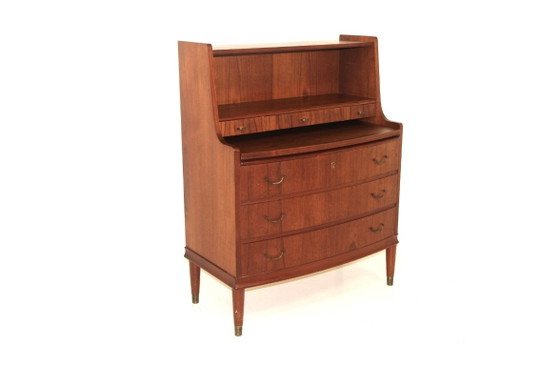 Secrétaire scandinave en teck, Danemark, 1950 – Commodes, Bois (photo 2 of 12)