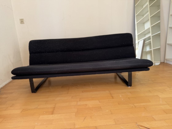 Image 1 of Artifort Kho Liang 3-Sitzer- und 2-Sitzer-Sofa, schwarz